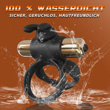 Laden Sie das Bild in den Galerie-Viewer, 3 in1 Penisring Vibrator - Dual Penis Ring mit 10 Vibrationsmodi Erotik Sex Spielzeug für Paare Penis Massagegerät für Langwährende Erektion Cockring Masturbator Spielzeug für die Männer Extrem