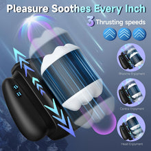 Laden Sie das Bild in den Galerie-Viewer, 3 in 1 APP Automatischer Taschenmuschi Vibratoren mit 9 Vibrationsmodi und 3 Teleskopmodus 3D Vagina Pussy Masturbatoren Masturbieren Sexspielzeug für die Männer