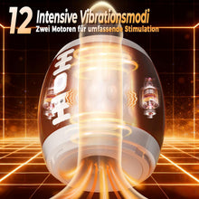 Laden Sie das Bild in den Galerie-Viewer, Masturbator Sex Spielzeug für die Männer Paare solo, Masturbieren Mann elektrisch Pocket Pussy mit 12 Vibrationsmodi Vagina, Masturbatoren Sexspielzeug Taschenmuschi Sex Toyset für Man Toys Muschi Toy