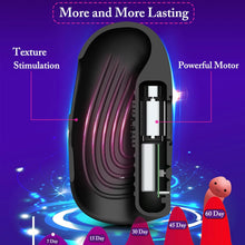 Laden Sie das Bild in den Galerie-Viewer, Elektrischer Masturbator Penistrainer Vibrator Mit 10 Vibrationsmodi Penistrainer Massagegerät,Elektrische Masturbator Cup Multiple Reize Sexspielzeug für Mann Eichel Stimulator