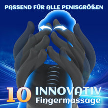 Laden Sie das Bild in den Galerie-Viewer, 10 Vibrations-Knetmodi Sex Spielzeug für die Männer, Penis Trainer Masturbator Vibratorensets für Männer Eichelvibrator Taschenmuschi