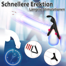 Laden Sie das Bild in den Galerie-Viewer, Dreieckiger Penisringe，Pleasure Ring Set 5 Cockringe Silikon Cockringe Hodenringe für Eine Härtere und Längere Erektion Erotisches Sexspielzeug für Paare Passend für Jede Größe Penis Ring Schwarz