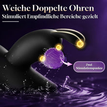 Laden Sie das Bild in den Galerie-Viewer, Vibrator Sex Spielzeug für die Frau, Vibration für Frauen Schwarz | Vibratorensets für Frauen Klitoris, Dildo Rabbit Vibratoren mit Klitorisstimulation, 10 Vibrationmodi Sextoysets für Damen