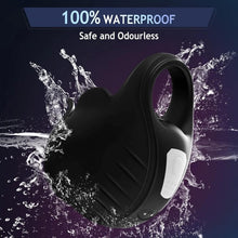 Laden Sie das Bild in den Galerie-Viewer, 2 in 1 Vibrierender Penisring mit 9 Vibrationsmodi und Fernbedienung Cockring Vibrator Sexspielzeug für Männer SM Herren Penisringe Vibratoren Massagegerät Langwährende Erektion Hodenvibrator