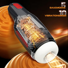Laden Sie das Bild in den Galerie-Viewer, Masturbieren FüR MäNner - Masturbatoren FüR Die MäNner Mit 5 Saugmodus Und 10 Vibrationsmodi, Taschenmuschi FüR Die MäNner 3d Realistische Vagina Heizung