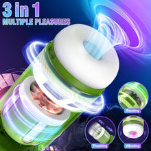 Laden Sie das Bild in den Galerie-Viewer, Elektrischer Masturbator Cup mit 8 Rotierende Teleskopfunktion 5 Vibrationfunktion, Sex Spielzeug für die Männer, Vibratorensets Masturbieren für Männer, Sex Toys Taschenmuschi Penis Masturbatoren