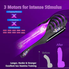 Laden Sie das Bild in den Galerie-Viewer, Elektrischer Masturbator Cup - 3 Motoren, 5 Klopfmodi, 10 Vibrationsmodi, Penis Training Massager Silikon Sexspielzeug für Männer Penis Vibrator Trainer Sex Spielzeug für die Männ Masturbieren