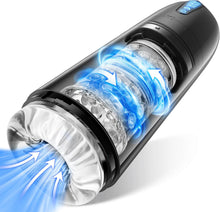Laden Sie das Bild in den Galerie-Viewer, Elektrischer Masturbator Cup, Masturbieren für Männer mit 7 Saugmodi 7 Rotationsmodi, Blowjob Taschenmuschi Penis Stimulator 3D Realistischer Vagina Pussy Sex Spielzeug für die Männer Sex Toys
