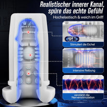 Laden Sie das Bild in den Galerie-Viewer, Masturbieren für Männer Handfrei, Masturbator 7 Teleskop 7 Saugen 7 Vibration Taschenmuschi, Sex Spielzeug für die Männer Solo KI Masturbatoren, Vibratorensets Ein-Klick Max Penis Pump Sex Toys Set