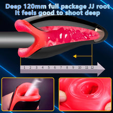Laden Sie das Bild in den Galerie-Viewer, Elektrischer Masturbator Cup 10 Vibration und Heizfunktion mit Zunge lecken Penis Vibratoren Elektrische Masturbatoren Penis Trainer, Männer Eichel Stimulator 3D Realistischer Vagina Pussy