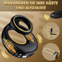 Laden Sie das Bild in den Galerie-Viewer, Sex Spielzeug Für Die Paare Penisring, Sex Spielzeug Für Die Männer Dual Penis Ring Vibrator Mit Fernbedienung, Penisringe Langwährende Erektion Cockring Sex Spielzeug Für Die Frau, Männer