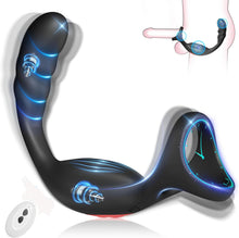 Laden Sie das Bild in den Galerie-Viewer, nal Vibrator Prostata Stimulation Männer mit Penisring Sex Spielzeug für die Männer Anal Dildo Analplug Analvibratoren für Mann Anal Plug Vibratorensets für Männer mit 9 Vibrationsmodi Sex Toys