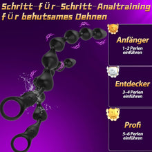 Laden Sie das Bild in den Galerie-Viewer, Flüssigsilikon Analplug Analkugeln mit 10 Vibrationsmodi Anal Dildo &amp; Analvibratoren für Männer und Frauen 36cm Sex Spielzeug für die Paare BDSM Dildo Anal Beads Prostata Stimulation Männer