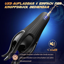 Laden Sie das Bild in den Galerie-Viewer, Masturbieren für Männer Penis Eichel Stimulator, Sex Spielzeug für die Männer Zunge Oralsex Masturbator 10 Modi, Vibratorensets Sexspielzeug für Männer Solo Paare Masturbatoren Taschenmuschi