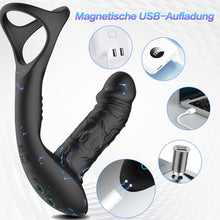 Laden Sie das Bild in den Galerie-Viewer, Prostata Stimulation Männer mit 9 Vibrationsmodi und Wiggle-Modus, Analvibratoren für Mann Anal Dildo Vibrator, Prostata Vibrator Analplug für Männer