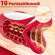 Laden Sie das Bild in den Galerie-Viewer, 10 Peristaltikmodi und Vibrationsfunktion mit 3 Motoren, Sex Spielzeug für die Männer Vibratorensets,Masturbatoren 360° Penis Stimulator Sex Toys