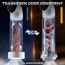 Laden Sie das Bild in den Galerie-Viewer, Penispumpe für Penisvergrößerung mit 6 Saugstufen, LCD-Display elektrische Penis Pumpe Vakuumpumpe Sex Spielzeug für Männer zum masturbieren für Männer mit Taschenmuschi Masturbator Penisring