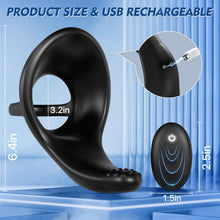 Laden Sie das Bild in den Galerie-Viewer, Eherson Penisring Vibrator, Penisringe Sex Spielzeug für Paare mit 9 Vibrationsmodi für Penis Hoden Perineum, Penis Ring zur Potenzsteigerung,Cockring Sex Spielzeug für die Männer Sexspielzeug