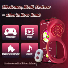 Laden Sie das Bild in den Galerie-Viewer, Sex Spielzeug für die Paare Frau Männer, BDSM Rose Vibration für Frauen, Vibratorensets für Frauen Klitoris mit Fernbedienung Leise, Penisring Vibrator App, Erotisches Sexspielzeug Sex Maschine Spiele