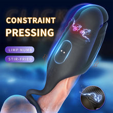 Laden Sie das Bild in den Galerie-Viewer, Elektrische Penis Trainer mit 5 Elektroschock-Modi und 10 Vibrationen Silikon Vibrator Masturbator Penis Stimulator Masturbieren Eichelstimulator Penistrainer Sex Spielzeug für Männer Paare