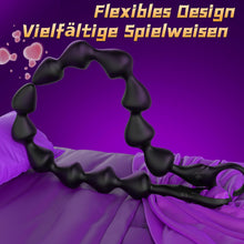 Laden Sie das Bild in den Galerie-Viewer, Flüssigsilikon Analplug Analkugeln mit 10 Vibrationsmodi Anal Dildo &amp; Analvibratoren für Männer und Frauen 36cm Sex Spielzeug für die Paare BDSM Dildo Anal Beads Prostata Stimulation Männer