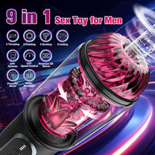 Laden Sie das Bild in den Galerie-Viewer, Elektrischer Masturbator Masturbieren Sex Spielzeug für Männer 5 Teleskop 5 Rotierend 5 Saugen, Vibratorensets APP Fernbedienung Vagina Pussy Sex Toys Penispumpe, Masturbatoren Taschenmuschi