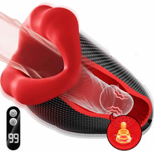 Laden Sie das Bild in den Galerie-Viewer, Masturbieren für Männer Vibratorensets Masturbator, 9x9 Klopfen-Lecken-Vibration Sex Spielzeug für die Männer Taschenmuschi Penis Vibrator Eichel Sexspielzeug Solo Masturbatoren