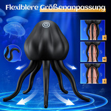 Laden Sie das Bild in den Galerie-Viewer, Masturbator Sexspielzeug für Paare Extrem Sex Toy mit 10 Vibrations Qualle Tentakel Penismassage Nippel &amp; Klitoris Stimulator, Vibratorensets Penis Vibrator - Erotik Sextoysets für Ihn und Frauen