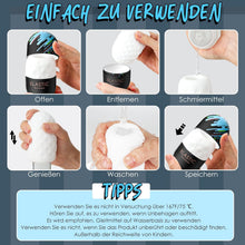 Laden Sie das Bild in den Galerie-Viewer, Wiederverwendbare Masturbationshilfe Masturbieren für Männer Sex Spielzeug für die Männer Masturbator Cup Sex Spielzeug Masturbatoren Taschenmuschi 3D Realistisch Pocket Pussy Blowjob Penis Sex Toys