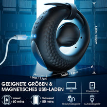Laden Sie das Bild in den Galerie-Viewer, Verstellbarer Penisring Vibrator Sex Spielzeug für die Männer - Silikon Cockring Penis Ring Sex Toyset für Man Erektion mit 10 Vibrationsmodi, App Perlen-Hodenring Erotisches Sexspielzeug für Paare