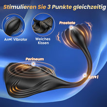 Laden Sie das Bild in den Galerie-Viewer, Analvibratoren Prostata Stimulation Männer, Sitzen und Reiten Anal Plug Sex Spielzeug für die Männer mit 9+9 Vibrationsmodi, Doppelmotoren Vibratorensets Analplug für Männer Analkugeln, App-Steuerung