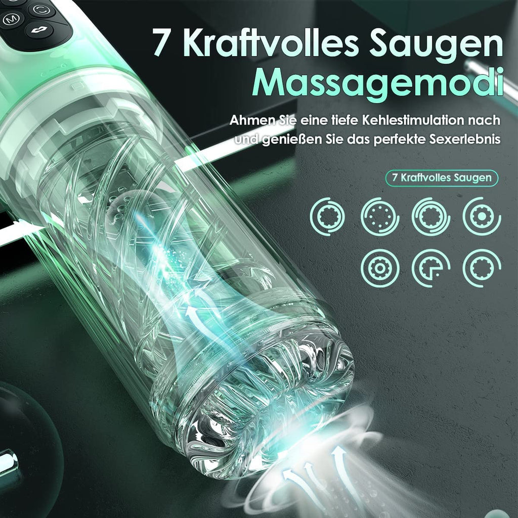 Electric Masturbator with 7 Suction Modes in Water 7 Rotation Modes