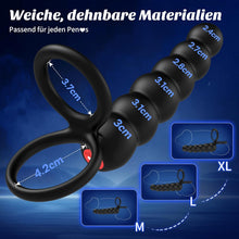 Laden Sie das Bild in den Galerie-Viewer, Sex Spielzeug für die Paare Anal Vibrator, Doppel Penetrations Dildo Penies Ring für Sex Sexspielzeug Männer, Penisring Analvibratoren Mann Prostata Stimulation, Paarvibrator für Paare Sex Toys Extrem