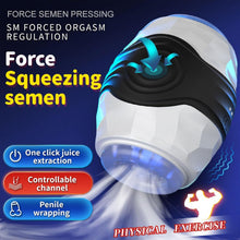 Laden Sie das Bild in den Galerie-Viewer, Herren Dual Channel Elektrischer Masturbator mit 10 Vibrationsmodi Penisvibrator, Penistrainer Sexspielzeug Elektrischer Masturbationsbecher Männer Solo Sexspielzeug