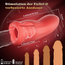 Laden Sie das Bild in den Galerie-Viewer, Masturbieren Sex Spielzeug für die Männer - Handfrei Masturbator Cup Mann Blowjob Taschenmuschi, APP Steuerung Silikon Sexspielzeug Elektrisch mit 9 Zungenvibrations- &amp; 3 Saugmodi,Men Solo Vagina Toy