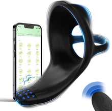 Laden Sie das Bild in den Galerie-Viewer, Eherson Penisring Vibrator, Penisringe Sex Spielzeug für Paare mit 9 Vibrationsmodi für Penis Hoden Perineum, Penis Ring zur Potenzsteigerung,Cockring Sex Spielzeug für die Männer Sexspielzeug