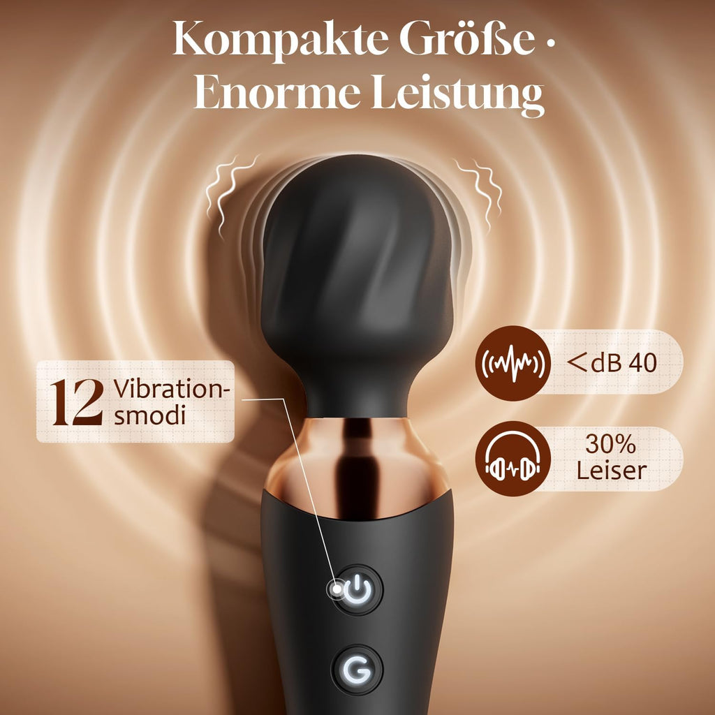 Cacuola Doppelkopf Vibrator, 360° Rotationskopf Vibratorensets für Frauen | Leise Sex Spielzeug für die Frau mit Stabiler Akkulaufzeit, G Punkt & Anal Dildo Sexspielzeug, Massagestab für Frauen Sex