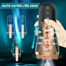 Laden Sie das Bild in den Galerie-Viewer, Elektrischer Masturbator Cup 10 Vibration mit 5 Saugmodi Sex Spielzeug für die Männer solo Sex Toys Masturbieren für Männer Taschenmuschi Penis Masturbatoren mit 3D Realistischer Vagina Pussy