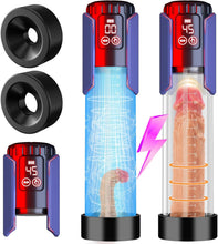Laden Sie das Bild in den Galerie-Viewer, Automatic Pump for Enlargement, Sex Toy for Men, Waterproof Vacuum for Men, Masturbators with 5 Suction Strengths, Stimulator, Larger, Stronger