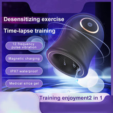 Laden Sie das Bild in den Galerie-Viewer, Elektrische Masturbator Cup mit 12 Vibrationsmodi – Taschenmuschi für Männer, Wasserdichter Masturbator mit Spiralstruktur, Vibratorensets Sexspielzeug für Männer Solo &amp; Paare