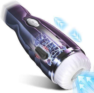 Elektrischer Masturbator mit 7Modi Teleskop & Vibrieren Sex spielzeug für die Männer, Realistischer Penis Stimulator für Männer, Masturbieren für Männer, 3D Realistische Vagina Sexspielzeug