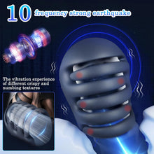 Laden Sie das Bild in den Galerie-Viewer, Latest 3.0 Vibrator Masturbating for Men Electric, Sword Helmet Design Glans Stimulator Man Masturbators Ring Vibrator, 10 Vibrator Modes, Prostate Vibration Men Masturbator