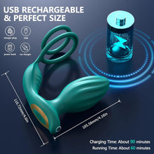 Laden Sie das Bild in den Galerie-Viewer, 360° Rotierendes Analvibrator-Prostata-Massagegerät mit APP Fernbedienung,Anal Plug Vibratoren 9 Vibrations &amp; 9 Rotationsmodi,Silikon Penisringe Analvibratoren Sexspielzeug für Männer Paare.