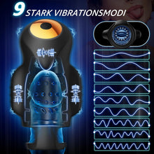 Laden Sie das Bild in den Galerie-Viewer, Masturbieren für Männer Penis Vibrator Eichel Stimulation Trainer,Sex Spielzeug für die Männer Zunge Oralsex Masturbator 9 Modi, Sex Toyset für Man Vibratorensets Sexspielzeug Solo Masturbatoren