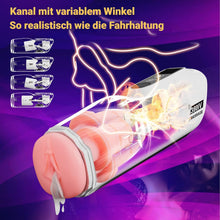 Laden Sie das Bild in den Galerie-Viewer, Elektrischer Masturbator für Männer, Realistische Masturbieren 10 Stoß &amp; Variabler Schwenk Beheizter Taschenmuschi Sex Toys, Blowjob Maschine Penis Stimulation Sex Spielzeug für die Männer Solo