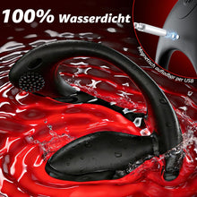 Laden Sie das Bild in den Galerie-Viewer, 4 IN 1 Tragbarer Analvibrator Penisring Hodenvibration mit Stoßfunktion &amp; 9 Kraftvolle Modi