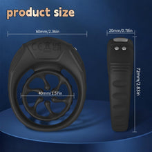 Laden Sie das Bild in den Galerie-Viewer, Penistrainer Vibrator Vergrößerung Cockring Stimulator mit 9 Vibrationsmodi
