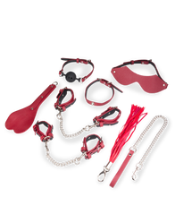 Laden Sie das Bild in den Galerie-Viewer, 8-teiliges Bondage-Set aus veganem Lederimitat