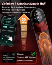 Laden Sie das Bild in den Galerie-Viewer, 4-in-1 Penispumpe Sex Spielzeug für die Männer Masturbator, APP Manuell &amp; Automatisch Elektrische Vakuumpumpe mit 4 Trainingsmodi &amp; 8 Saugstufen Masturbieren für Männer, Penis Pumpe mit 6 Penisring