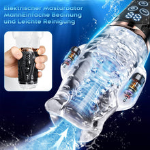 Laden Sie das Bild in den Galerie-Viewer, Hochfrequenz Elektrischer Masturbator Cup, 9 Vibration mit 9 Saugmodi, Sex Spielzeug für die Männer, Masturbieren für Männer solo Taschenmuschi Blowjob Penis Masturbatoren mit Vagina Pussy, Sex Toy